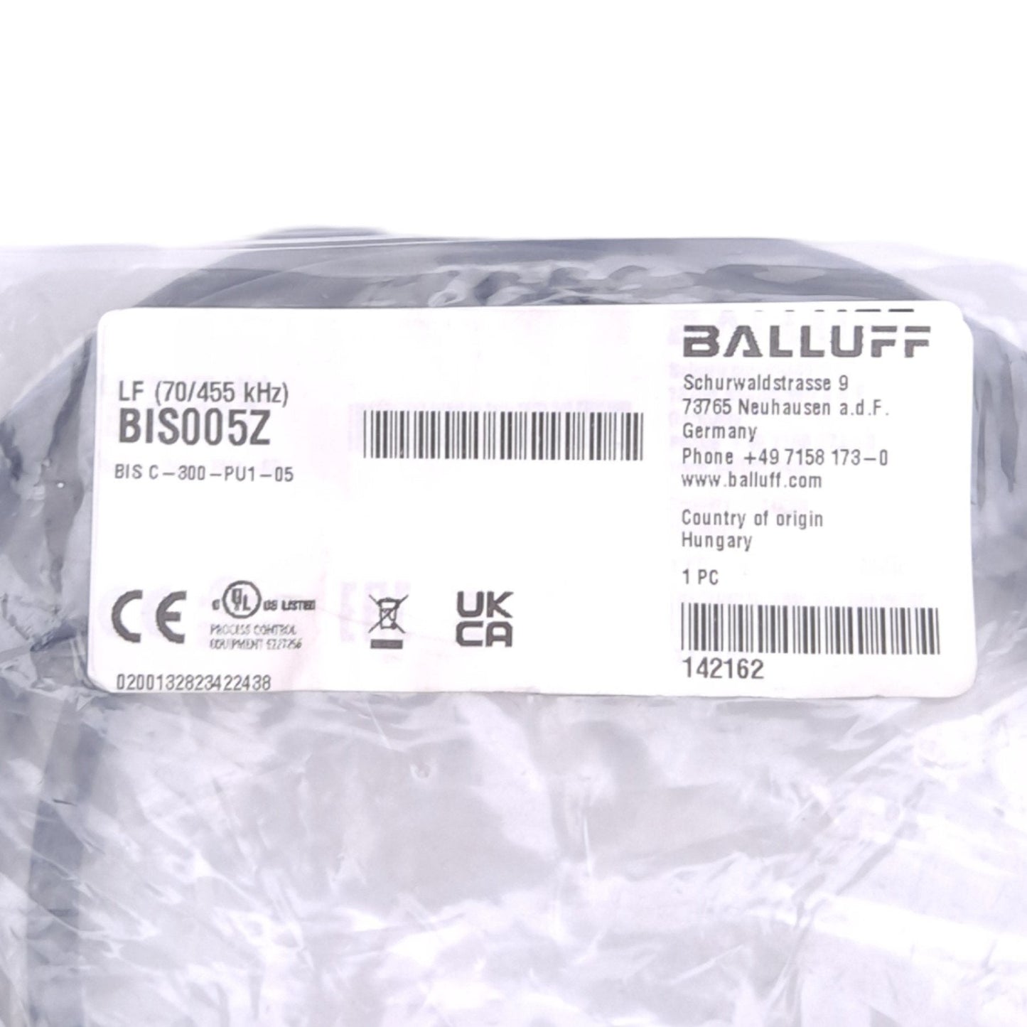 New Balluff BIS005Z BIS C-300-PU1-05 LF Range Reader Cable, 70/455kHz, M12 F, 5m