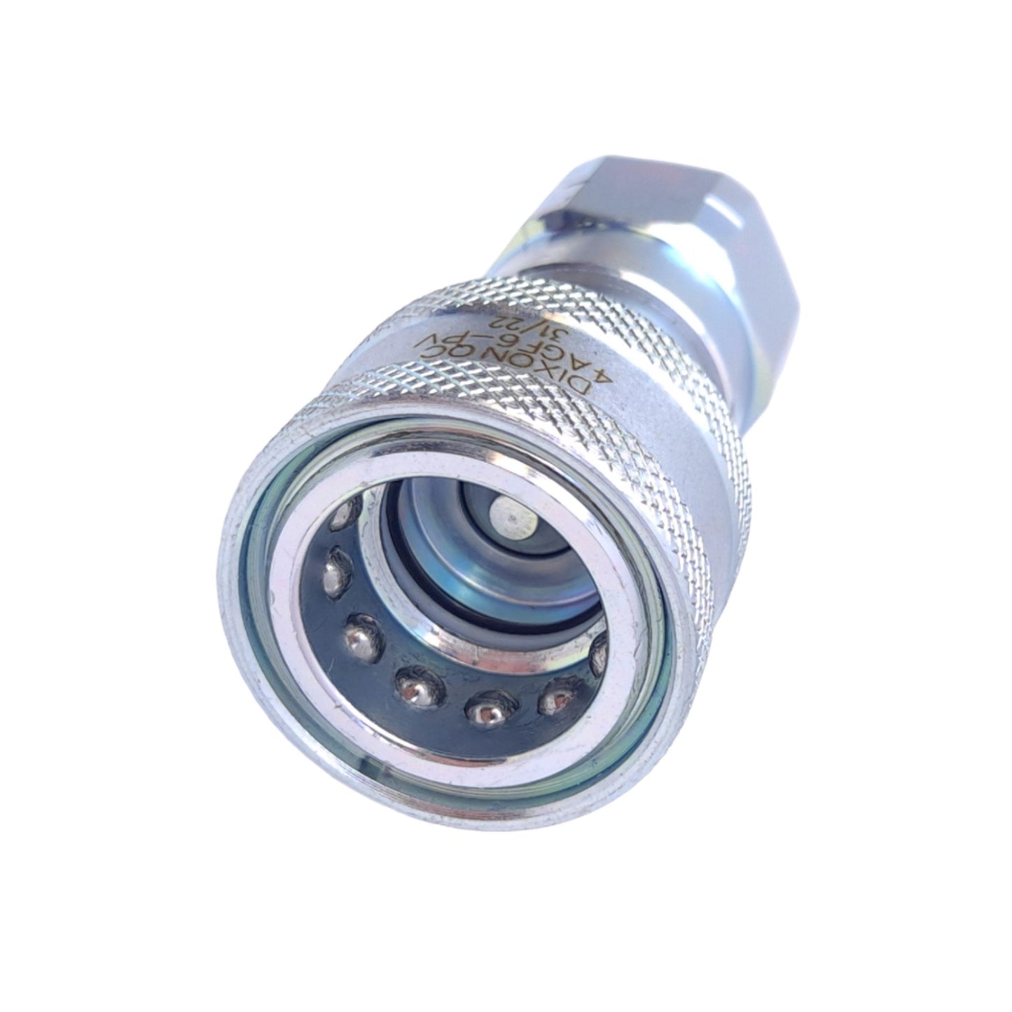 New Dixon 4AGF6-PV Agricultural Poppet Valve Coupler, ø1/2in, 3/4in NPTF, 4000 PSI