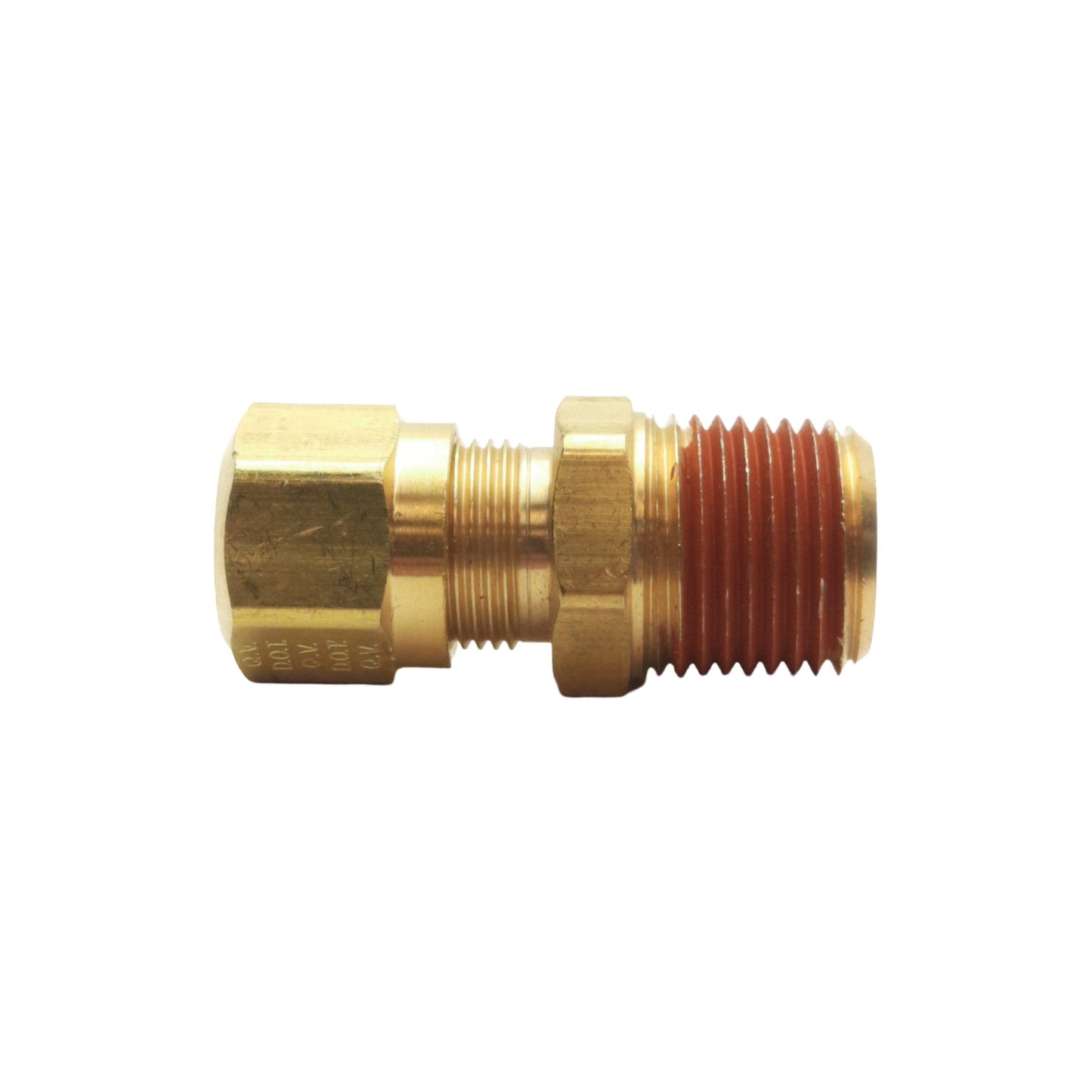 New Lot of 6 Midland 38082 Brass Adapter, ø1/2in Tube OD, 1/2in Male NPTF, 150PSI