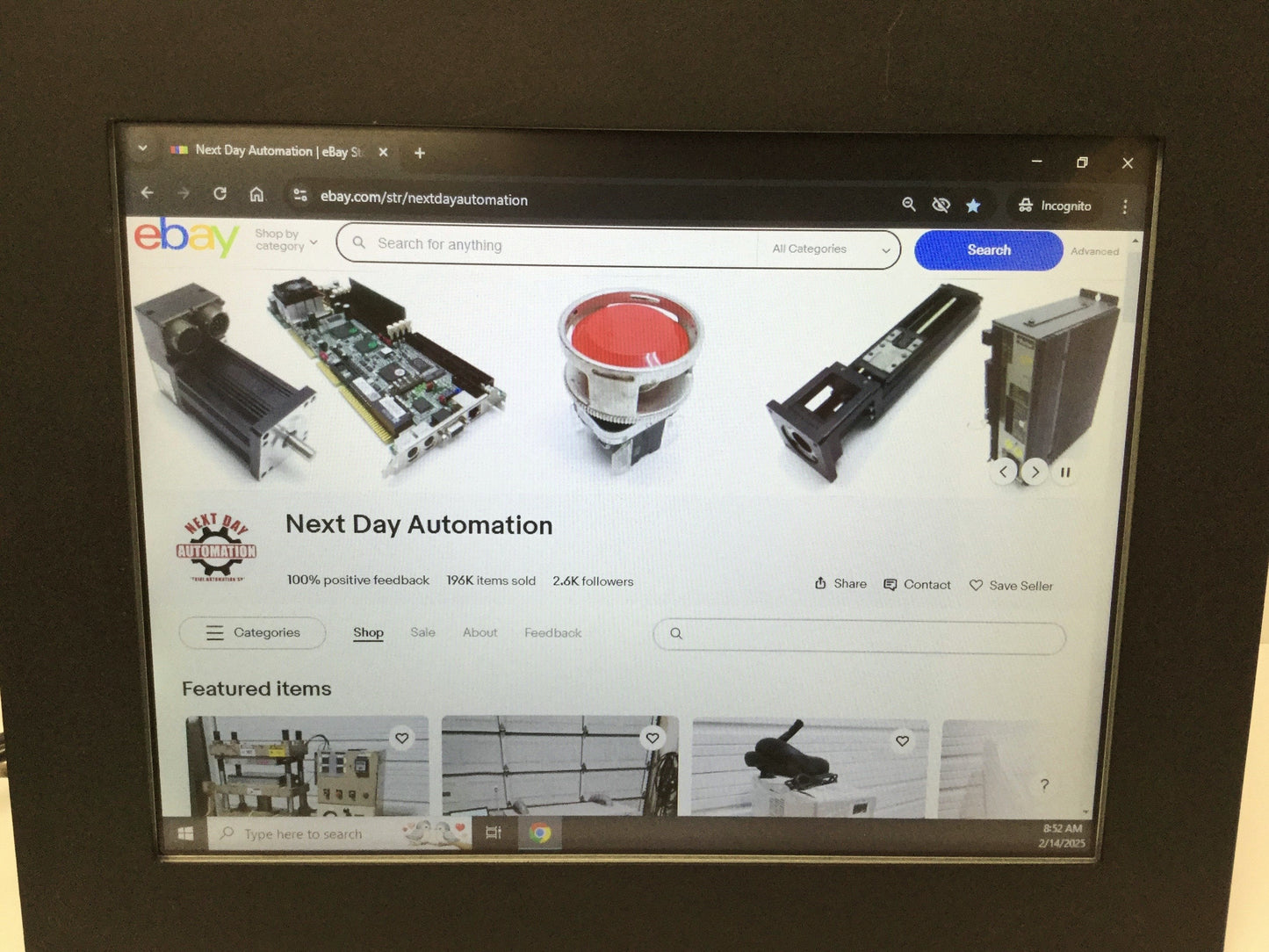 Used EXOR M10SC-F Operator Panel Display Monitor 10" Touch Screen 720x400 SVGA 24VDC