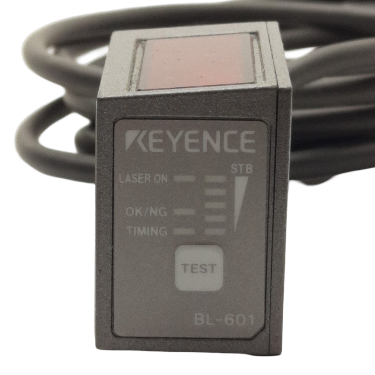 Used Keyence BL-601 Laser Barcode Scanner, Front Raster, 75-330mm, 24VDC NPN Output
