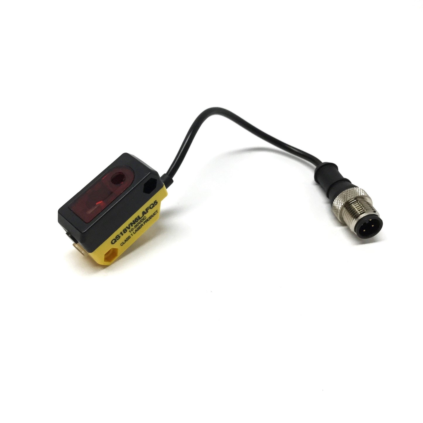 Used Banner QS18VN6LAFQ5 Laser Sensor 10-30VDC, NPN, 30-150mm Adjustable Cutoff