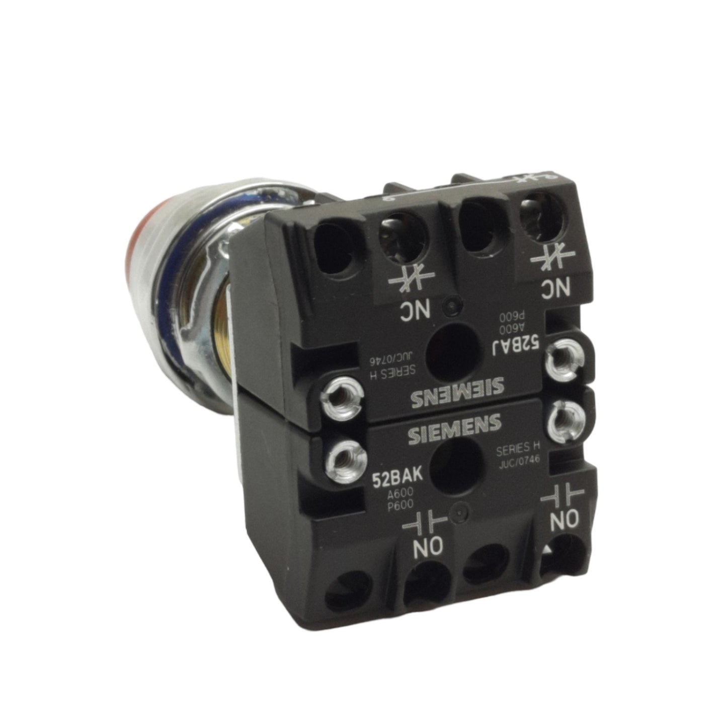 Used Siemens 51PA8B2 Pushbutton, Type 7 & 9, 3/4in NPSM, 1NO/1NC, 200V 0.5A Max