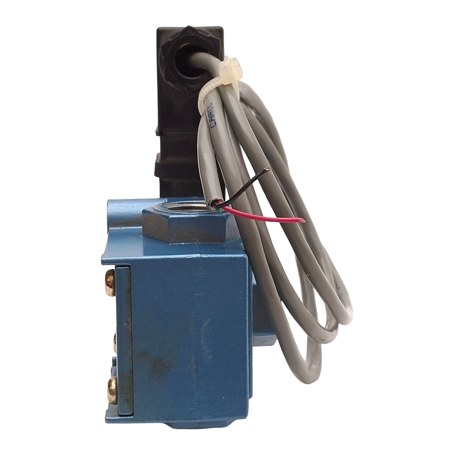 Used MAC 55B-12-PI-591JB Solenoid Valve, Normally Closed, 150PSI, 3/8NPTF, 24VDC Coil