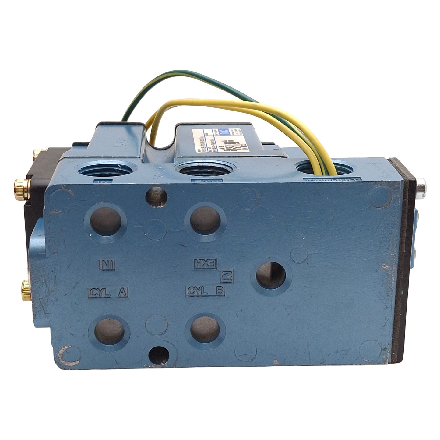 Used MAC 6511B-211-PM-501DA Solenoid Valve, 4-Port 2-Way, 150PSI, 1/2NPTF, 24VDC Coil