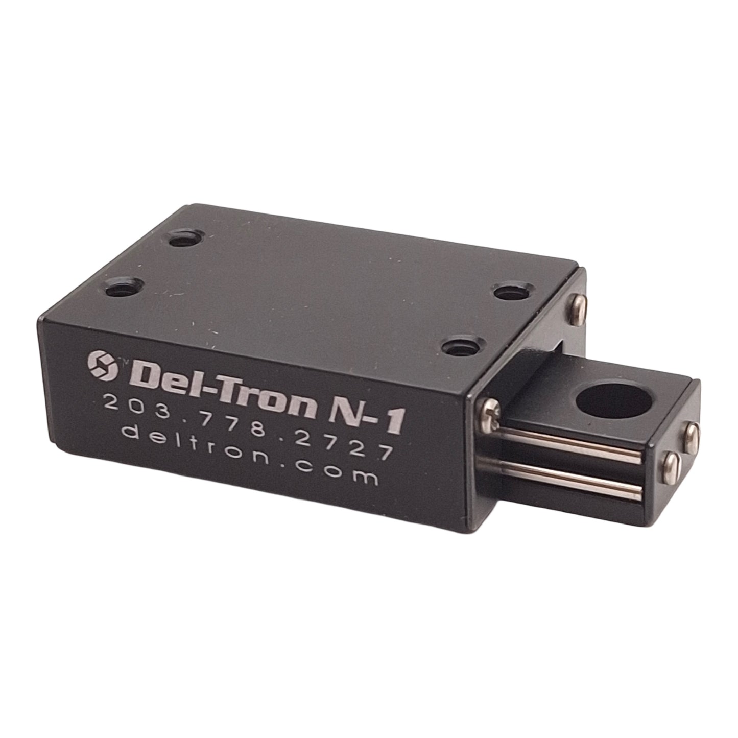 Used Deltron N-1 Ball Slide, 3/4in Travel, 1.56x1.06in, 6-32 UNC2-B, 15lbs Load