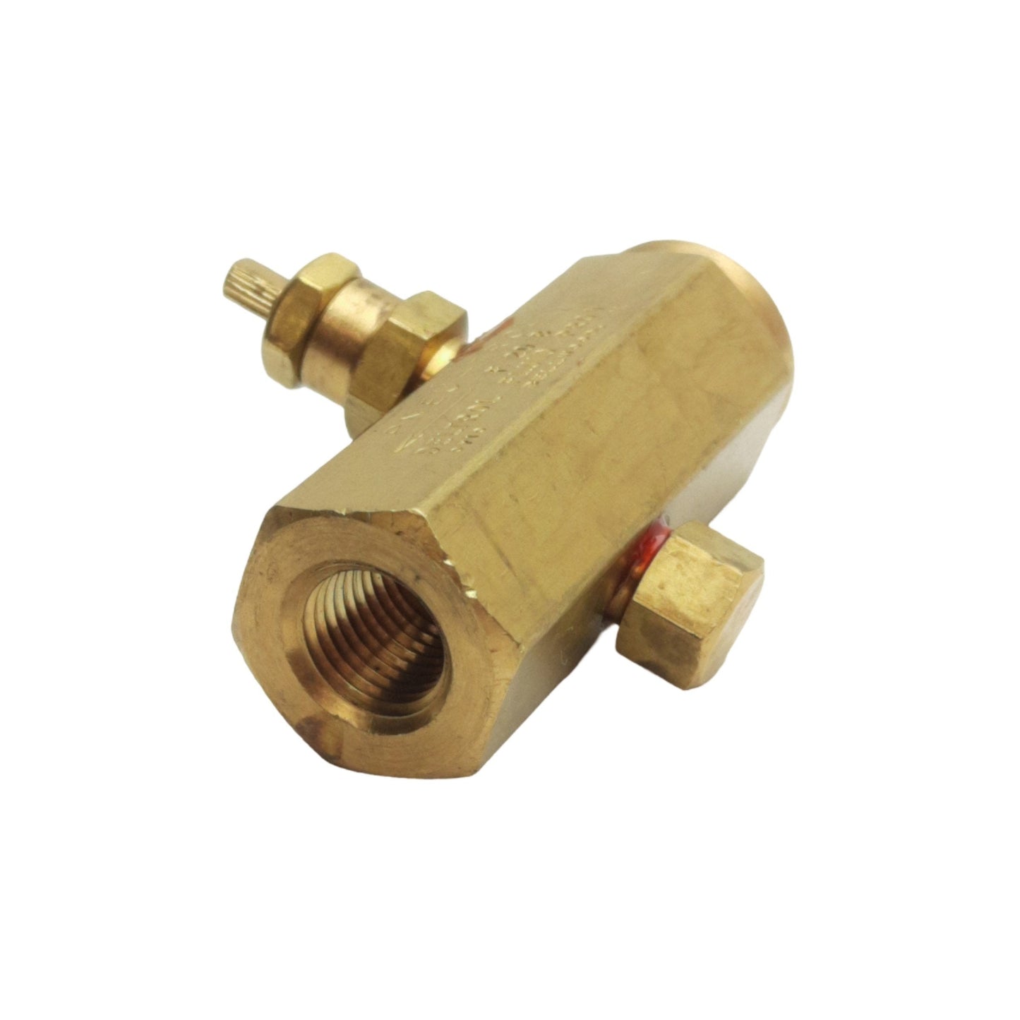 New Deltrol F20B Inline Flow Control Valve 2000psi, 1/4in x 1/4in Female NPTF, 3gpm