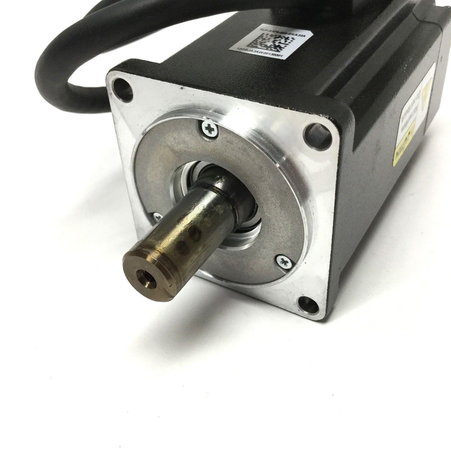 Used Allen Bradley TLP-A070-040-DKA32A Kinetix Servo Motor, 3Ø 230VAC, 0.4kW, 60mm
