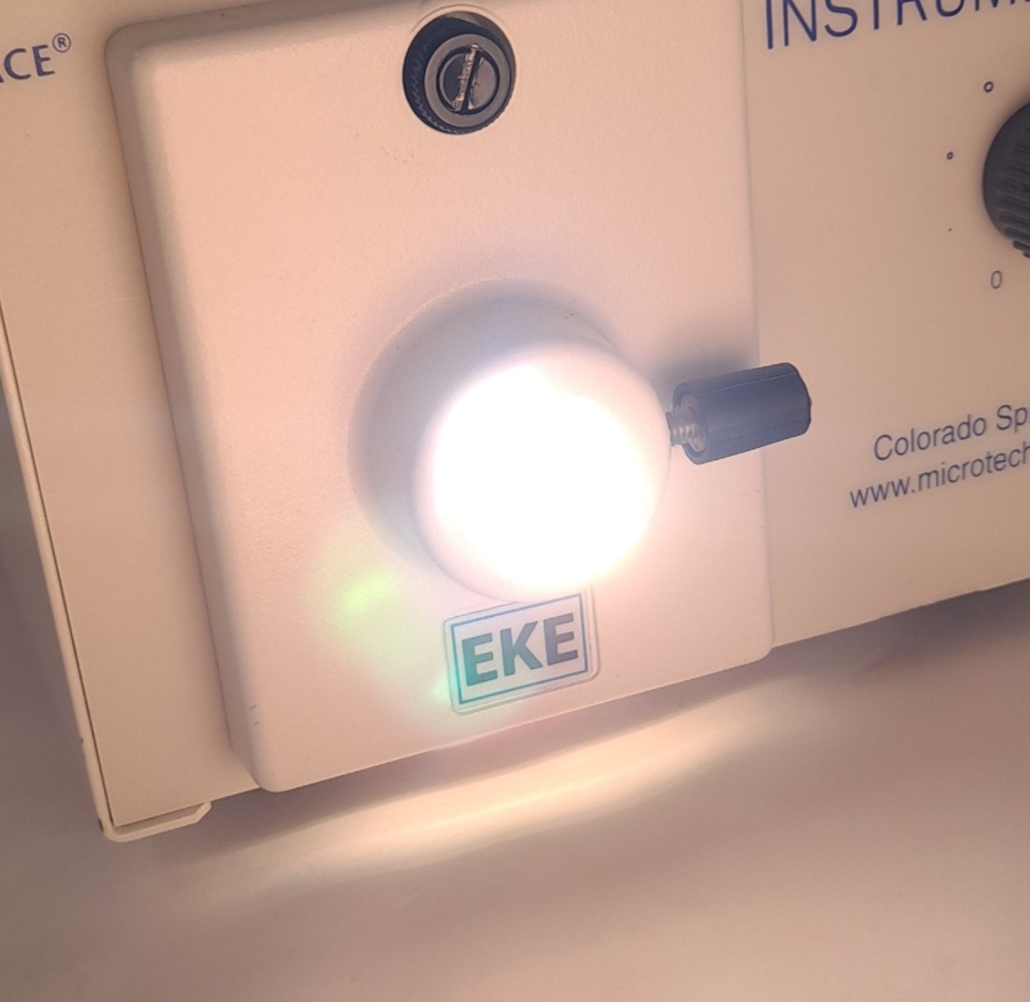 Used Micro Tech A10500.L9 EKE Microscope Illuminator, 115-120VAC 3A In, 150W 40000fc