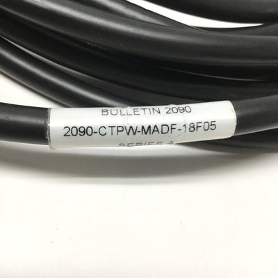 Used Allen Bradley 2090-CTPW-MADF-18F05 Kinetix TLP Motor Power Flex Cable 5m
