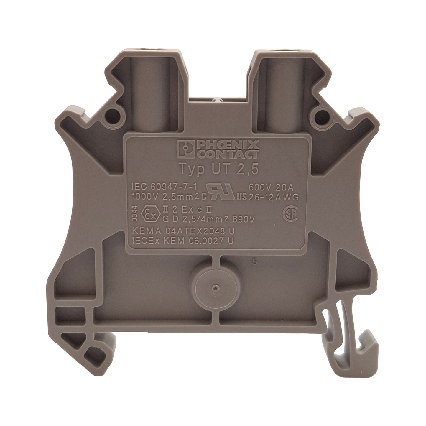New Lot of 50 Phoenix Contact 3044076 Terminal Block, 2-Position, 5.2mm, 600V 20A