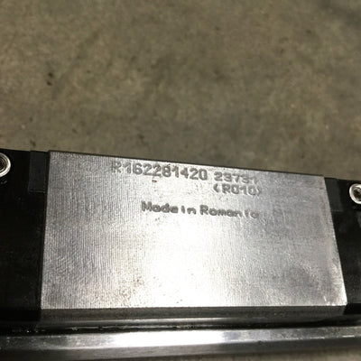 Used Bosch Rexroth R162281420 Ball Bearing Blocks (x2) on 1930mm Linear Guide Rail