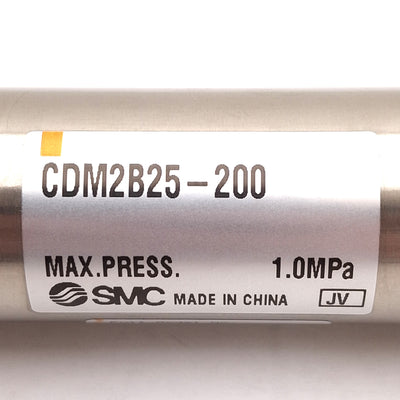 New – Open box SMC CDM2B25-200 Pneumatic Cylinder, ø25mm Bore, 200mm Stroke, 1.0MPa, Rc1/8
