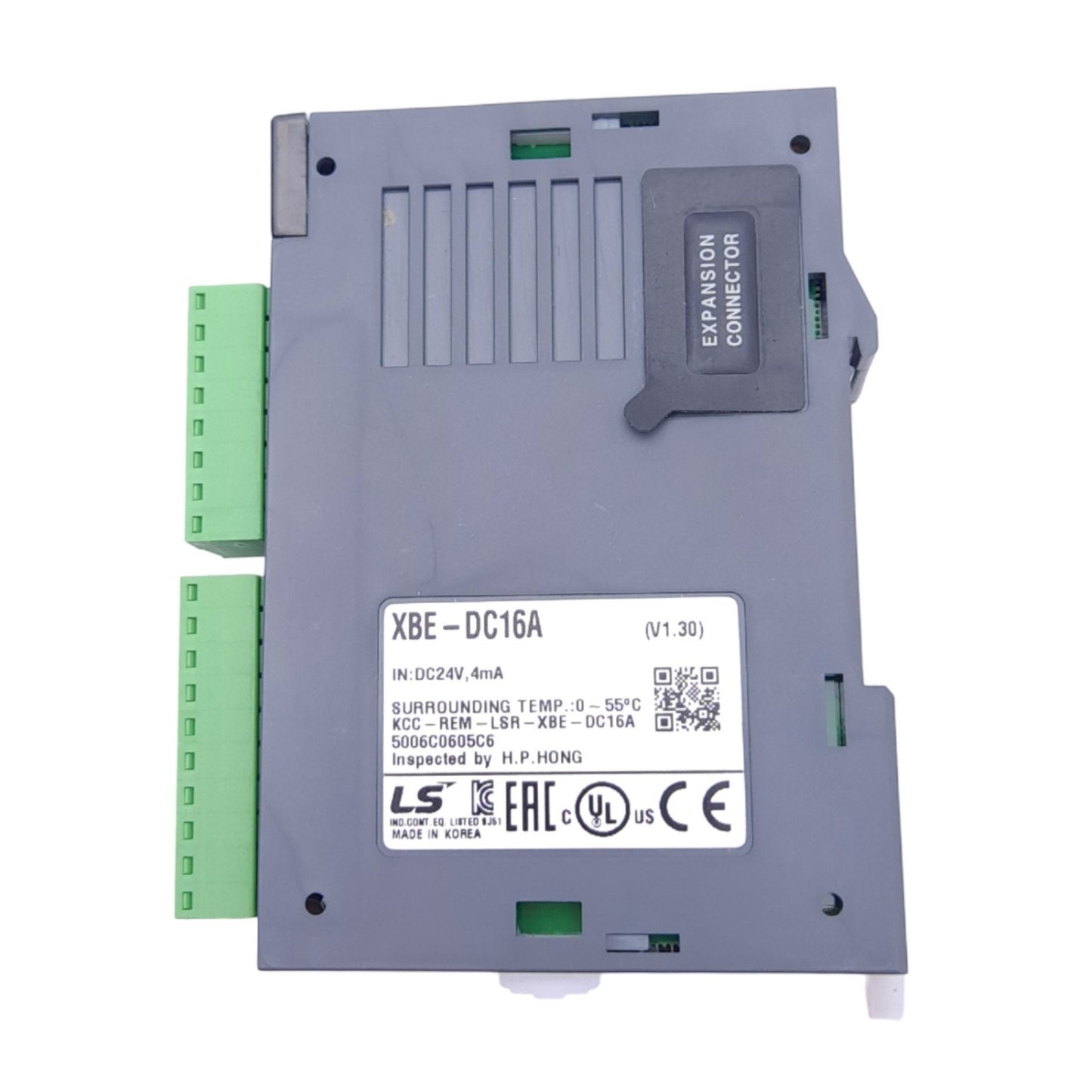 New LS Electric XBE-DC16A PLC Digital DC Input Module, 16-Point 24VDC 4mA In, DIN