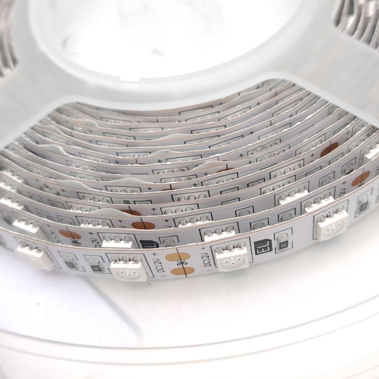 New Environmental Lights amberrf5050-reel Amber LED Light Strip Reel, 10mm 12VDC 5m