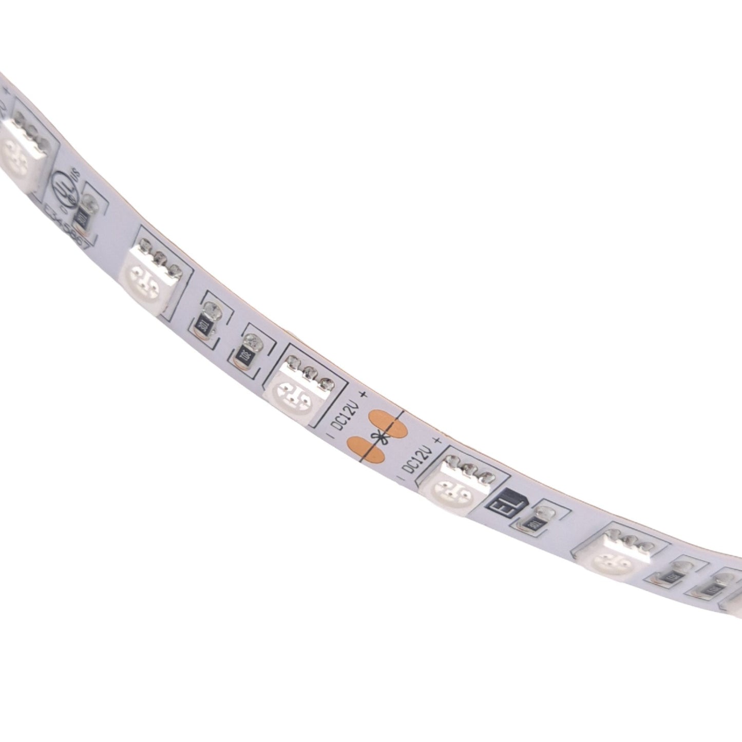 New Environmental Lights amberrf5050-reel Amber LED Light Strip Reel, 10mm 12VDC 5m