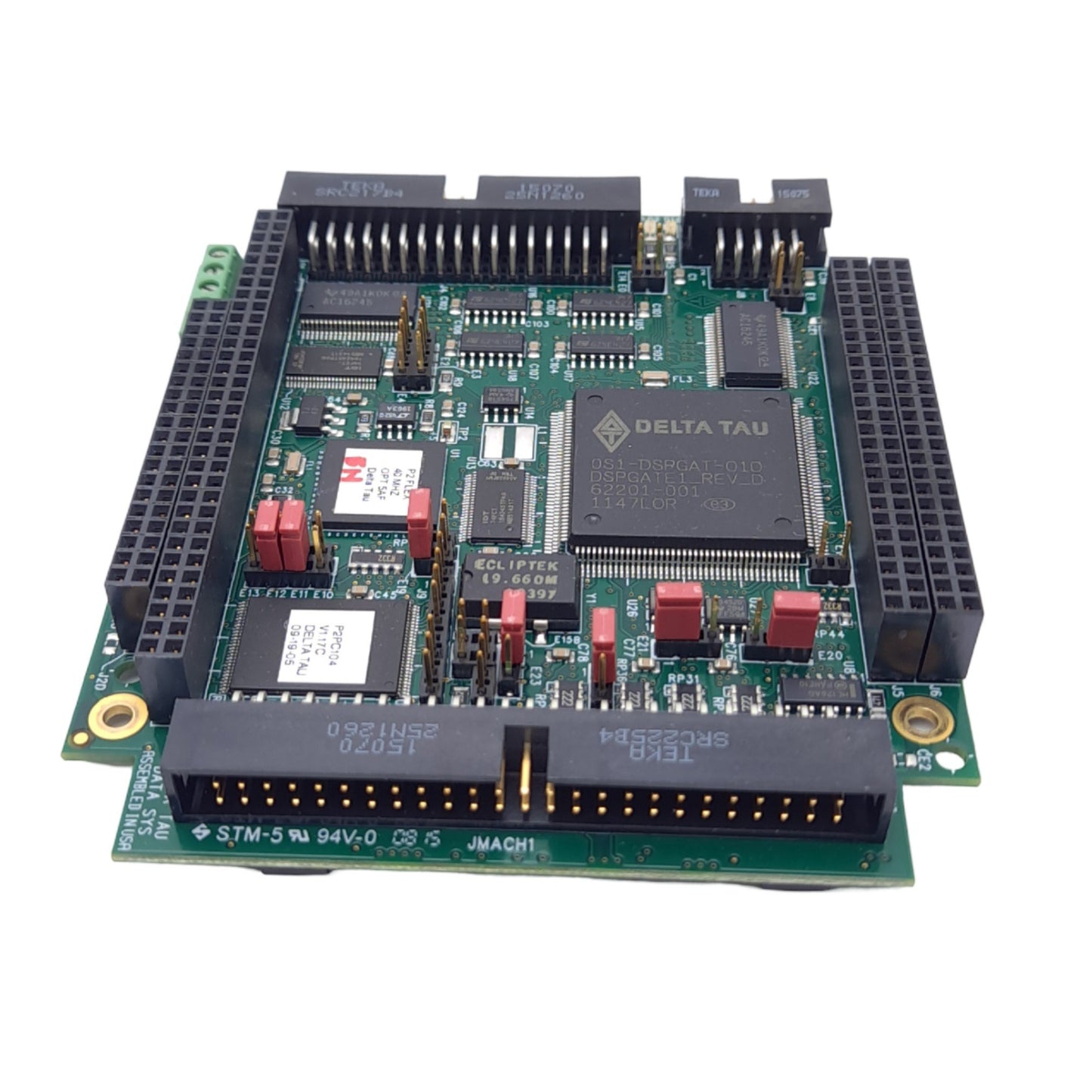 Used Delta Tau PMAC2A-PC/104 Servo Controller Card, 40MHz, 4-Axis, 50-Pin/34-Pin