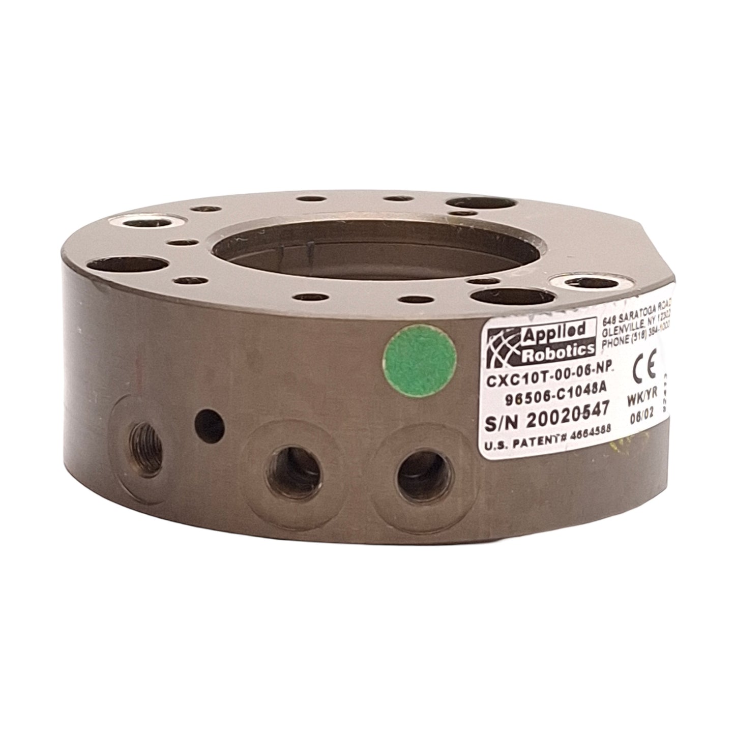 Used Applied Robotics CXC10T-00-06-NP XChange CXC10 Tool Adapter Unit, M5 Ports