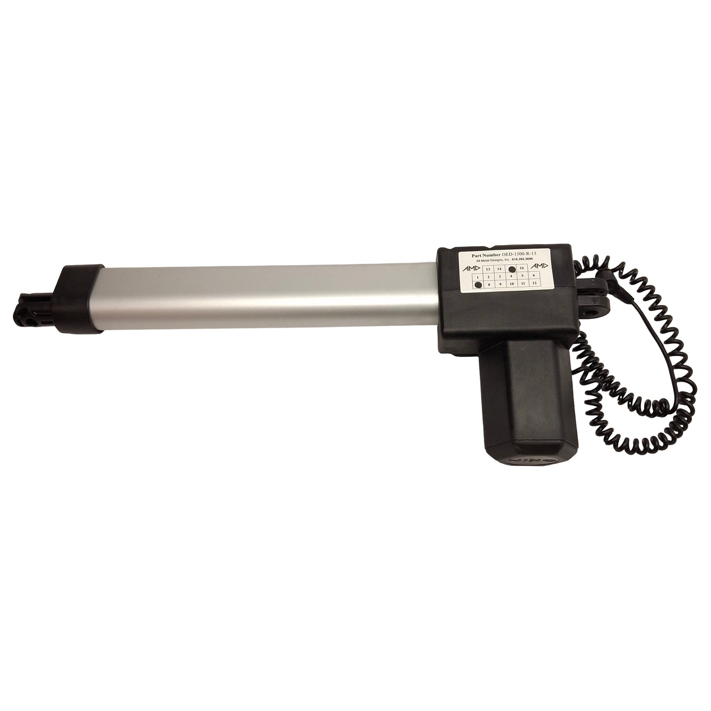 Used Okin DeltaDrive 74459 Electric Actuator Lift System, 12in Stroke, 1500N, 24VDC