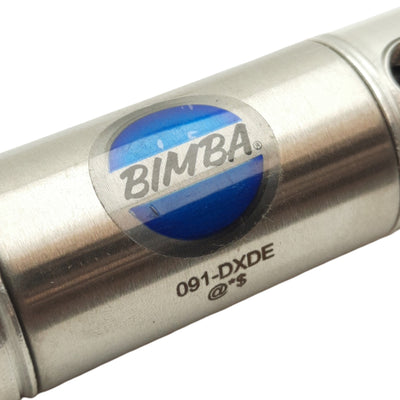 New Bimba 091-DXDE Pneumatic Cylinder, ø1-1/16 Bore, 1in Stroke, 1/8in NPT, 250psi