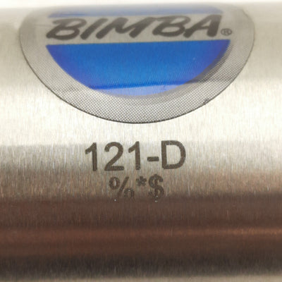 New Bimba 121-D Pneumatic Cylinder, ø1-1/4in Bore, 1in Stroke, 1/8in NPT, 250psi Max