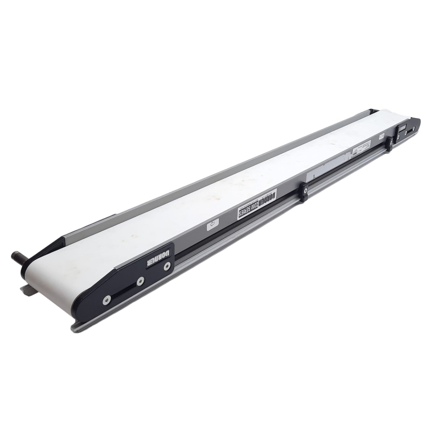 Used Dorner 22EDM04-033420A090901 Flat Belt Conveyor, 4in Width x 3.3ft (40in) Length