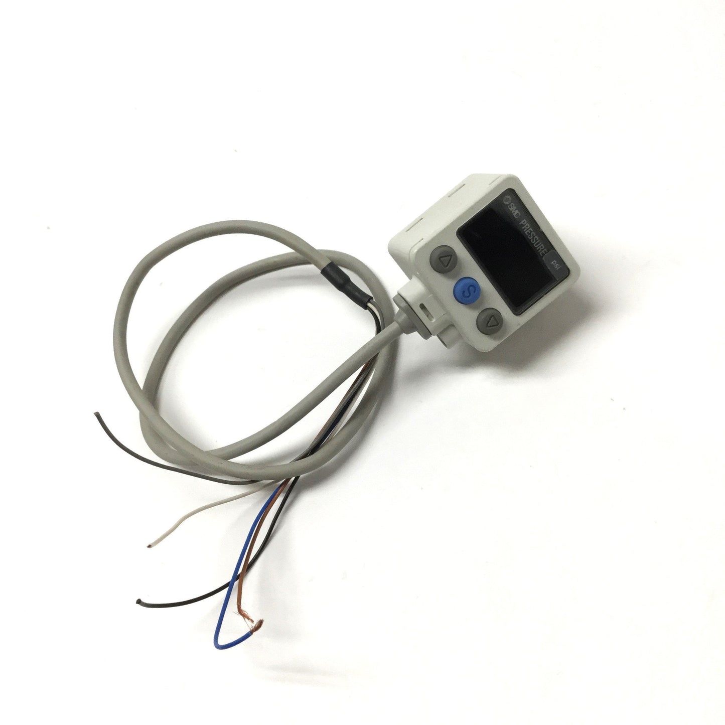 Used SMC ISE40A-01-R Digital Pressure Switch, -0.1 to 1.0MPa, NPN, R1/8, 12-24VDC