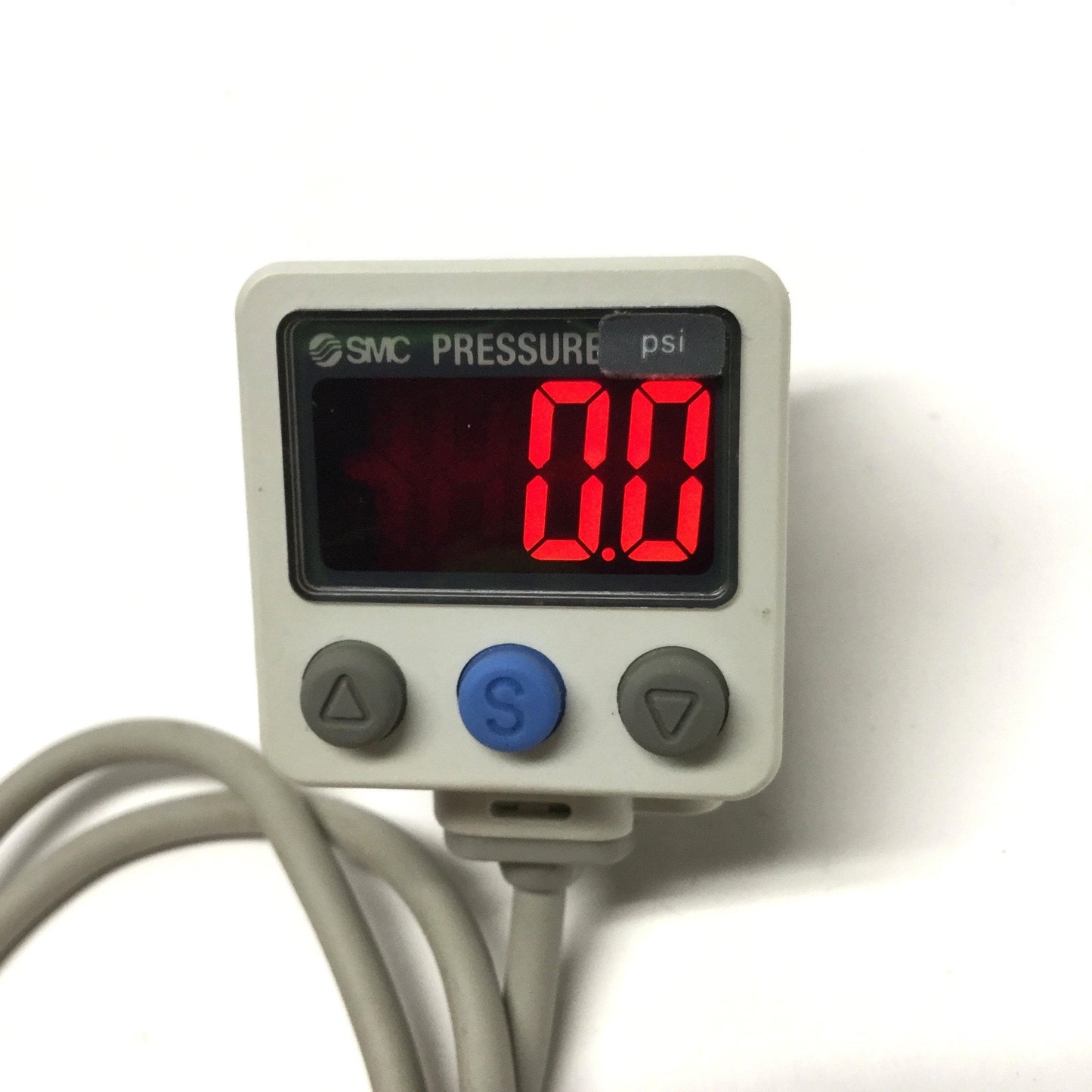 Used SMC ISE40A-01-R Digital Pressure Switch, -0.1 to 1.0MPa, NPN, R1/8, 12-24VDC