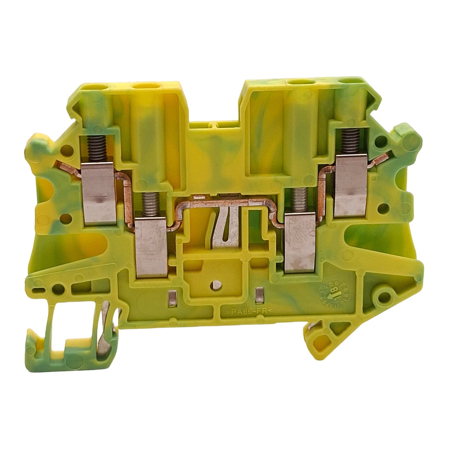 New Lot of 5 Phoenix Contact 3044568 Ground Terminal Block, 4-Position, 5.2mm