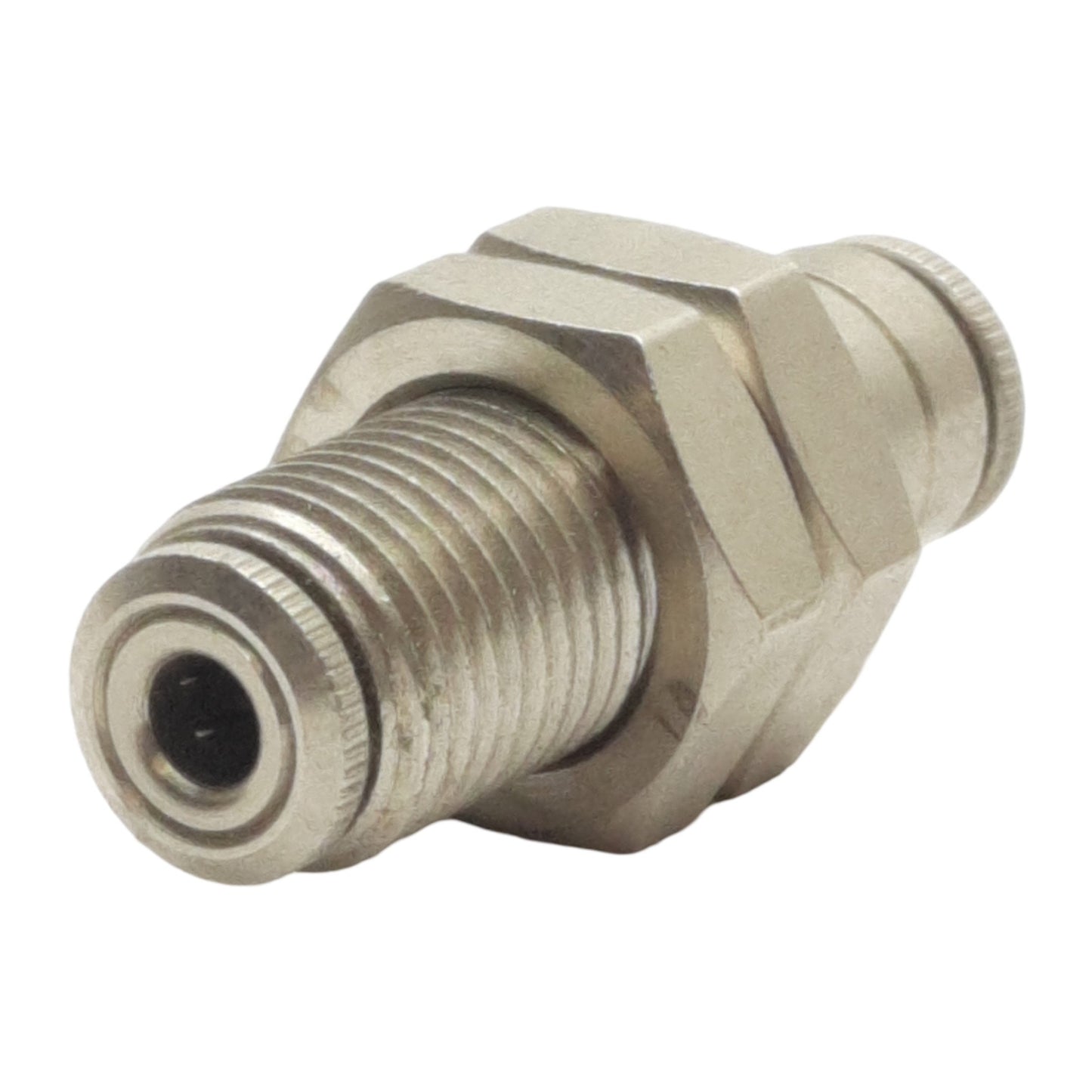 New Lot of 5 Camozzi 6590 02-00 Bulkhead, ø1/8in x ø1/8in Push-to-Connect, 10Bar