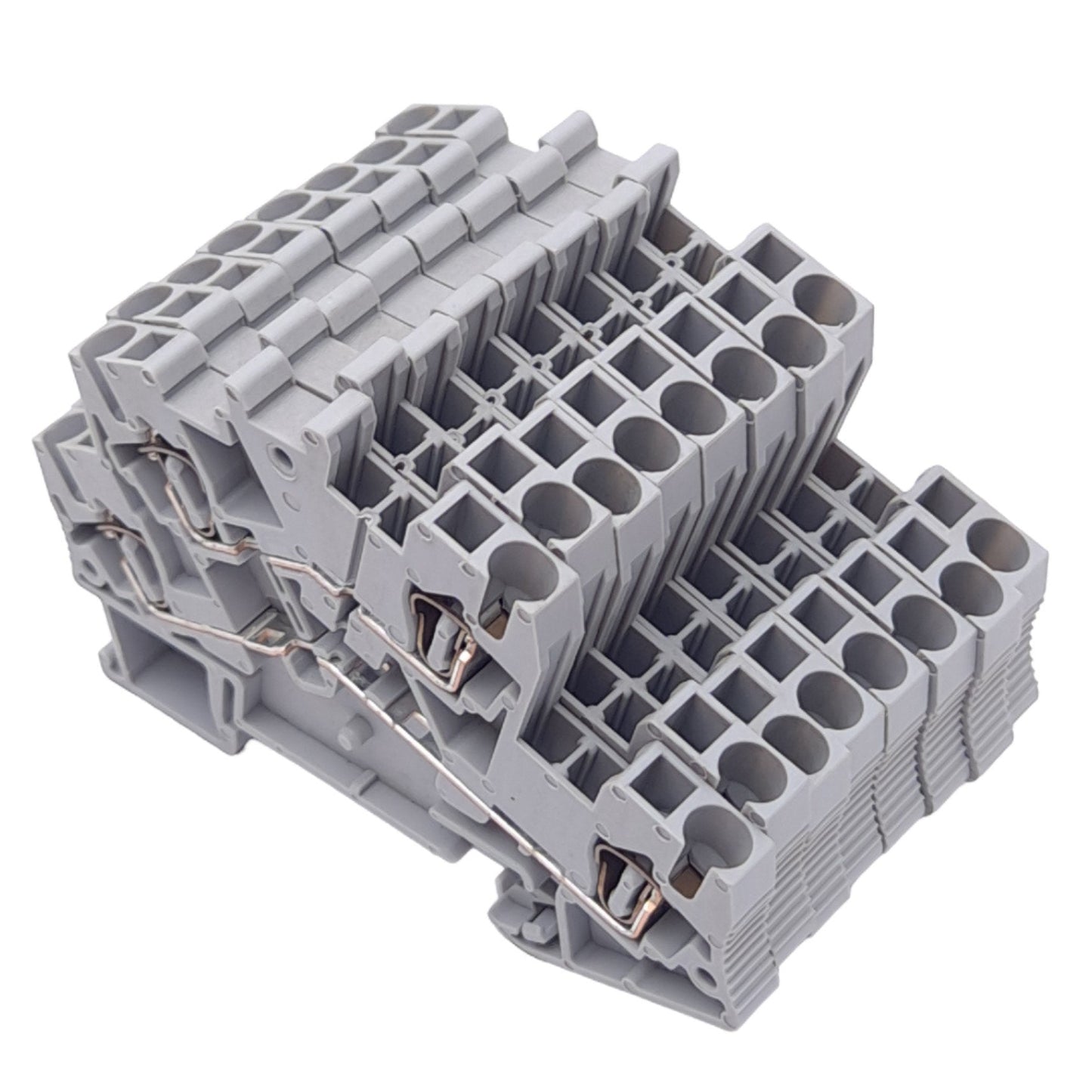 New Lot of 8 Phoenix Contact 3038464 Terminal Blocks, 2-Level 4-Position, 300V 20A