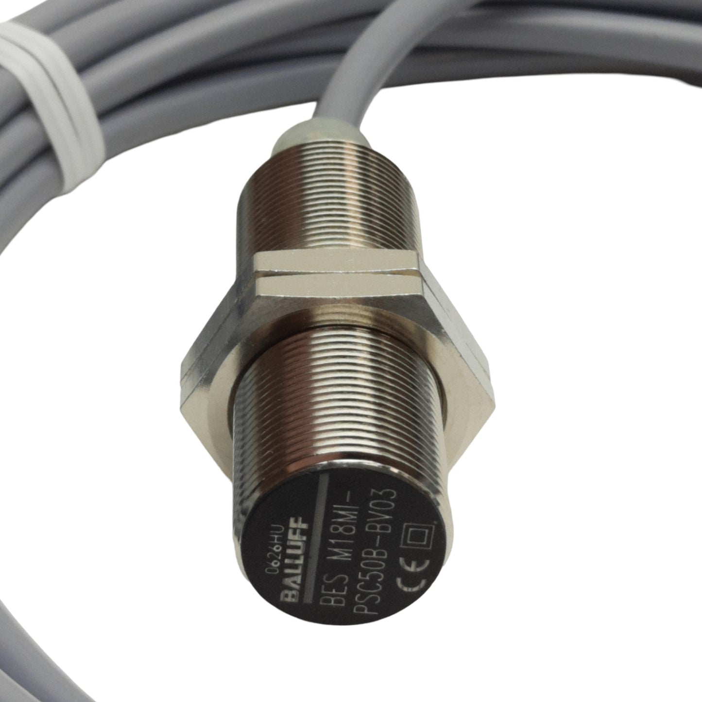 New Balluff BES M18MI-PSC50B-BV03 Proximity Sensor, PNP NO, 10-30VDC, 5mm Range