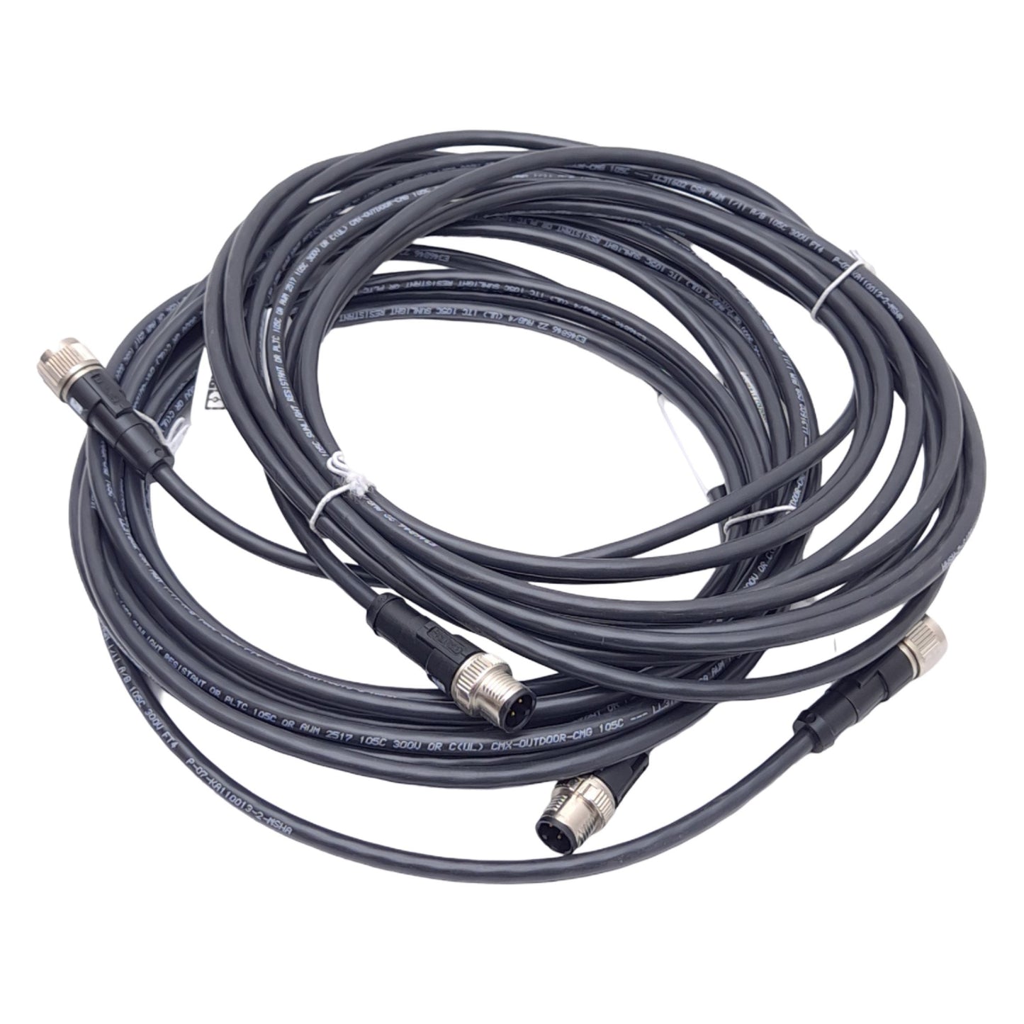 New Lot of 2 Phoenix Contact 1405914/535/5 Sensor Cables, 4-Pin M12, 250V 4A, 5m