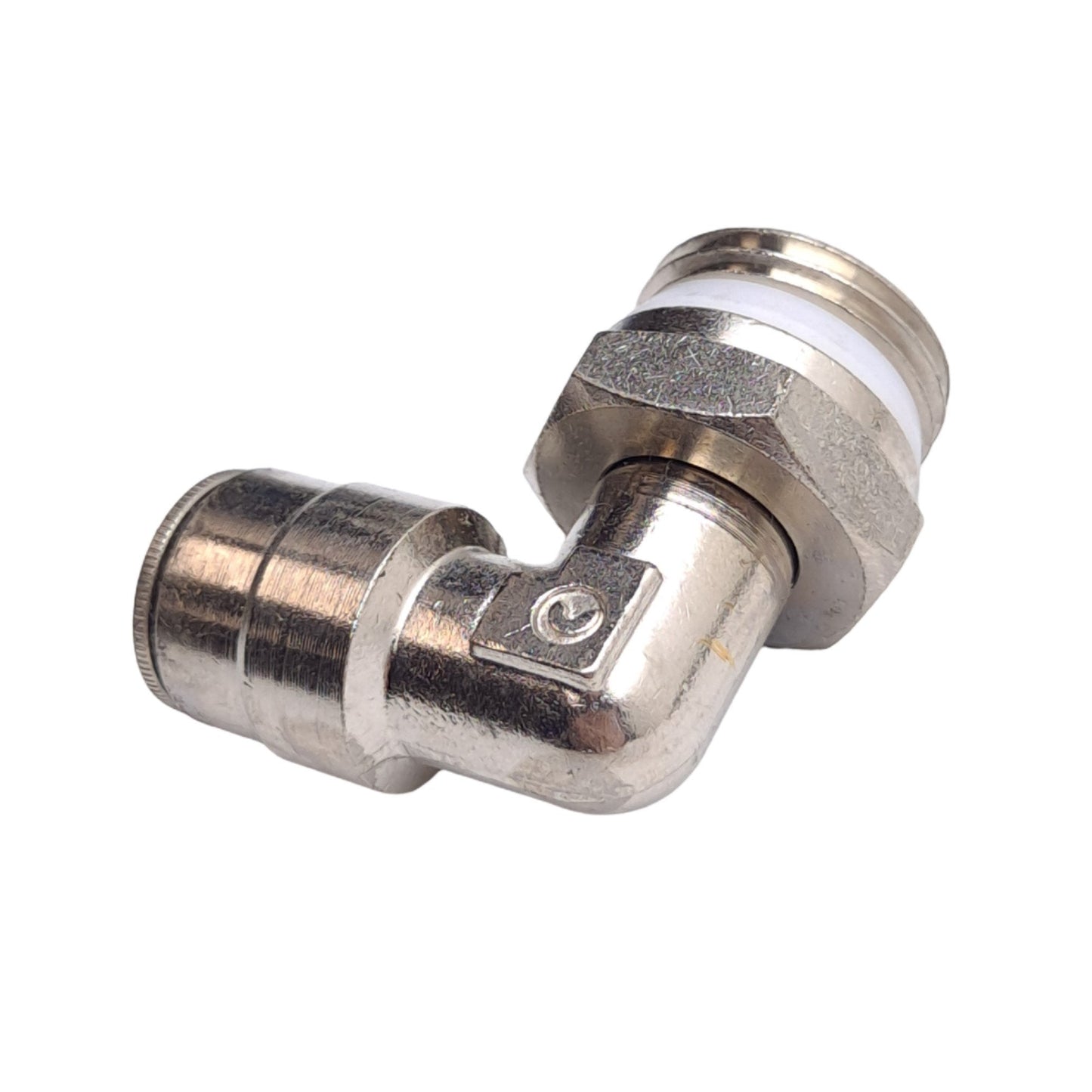 New Lot of 3 Camozzi P6520 06-08 Elbow Fittings, P2C, 3/8in OD, 1/2in NPTF, 16 bar