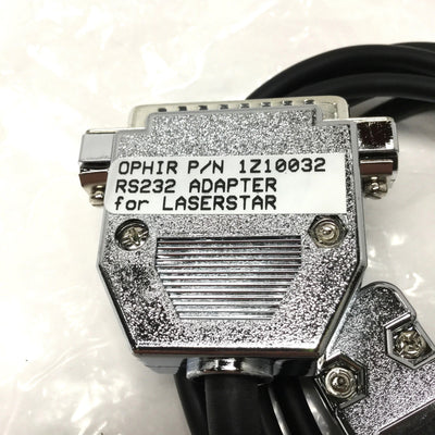New – Open box Ophir 1Z10032 LaserStar Power Meter RS232 Cable, 9-Pin D-Sub to 25-Pin D-Sub, 2m