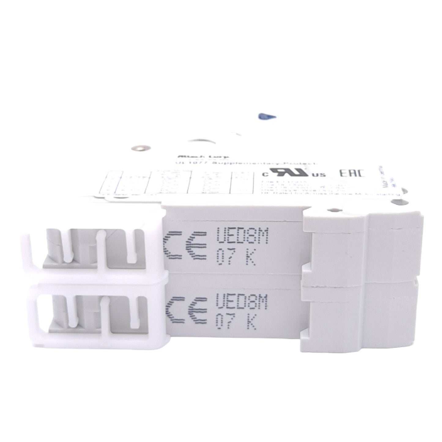 New Altech 2D8UR Supplementary Circuit Breaker, 2-Pole, 480Y/277VAC, 8A, DIN Mount