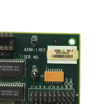 Used Instron A596-1 Rev. F Tension Tester Computer Interface Card PCI Digilink