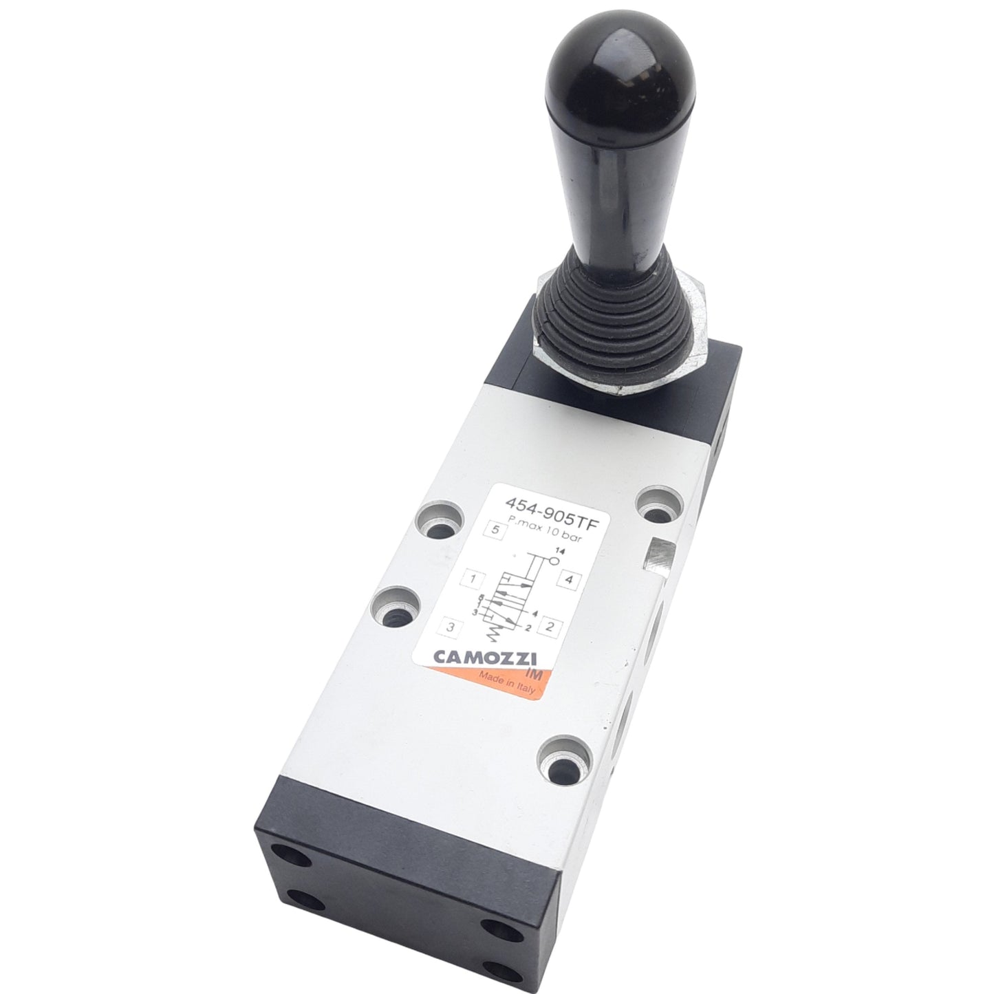 New Camozzi 454-905TF Pneumatic Manual Valve, 1/4in NPTF, 5/2-way, 10bar Max