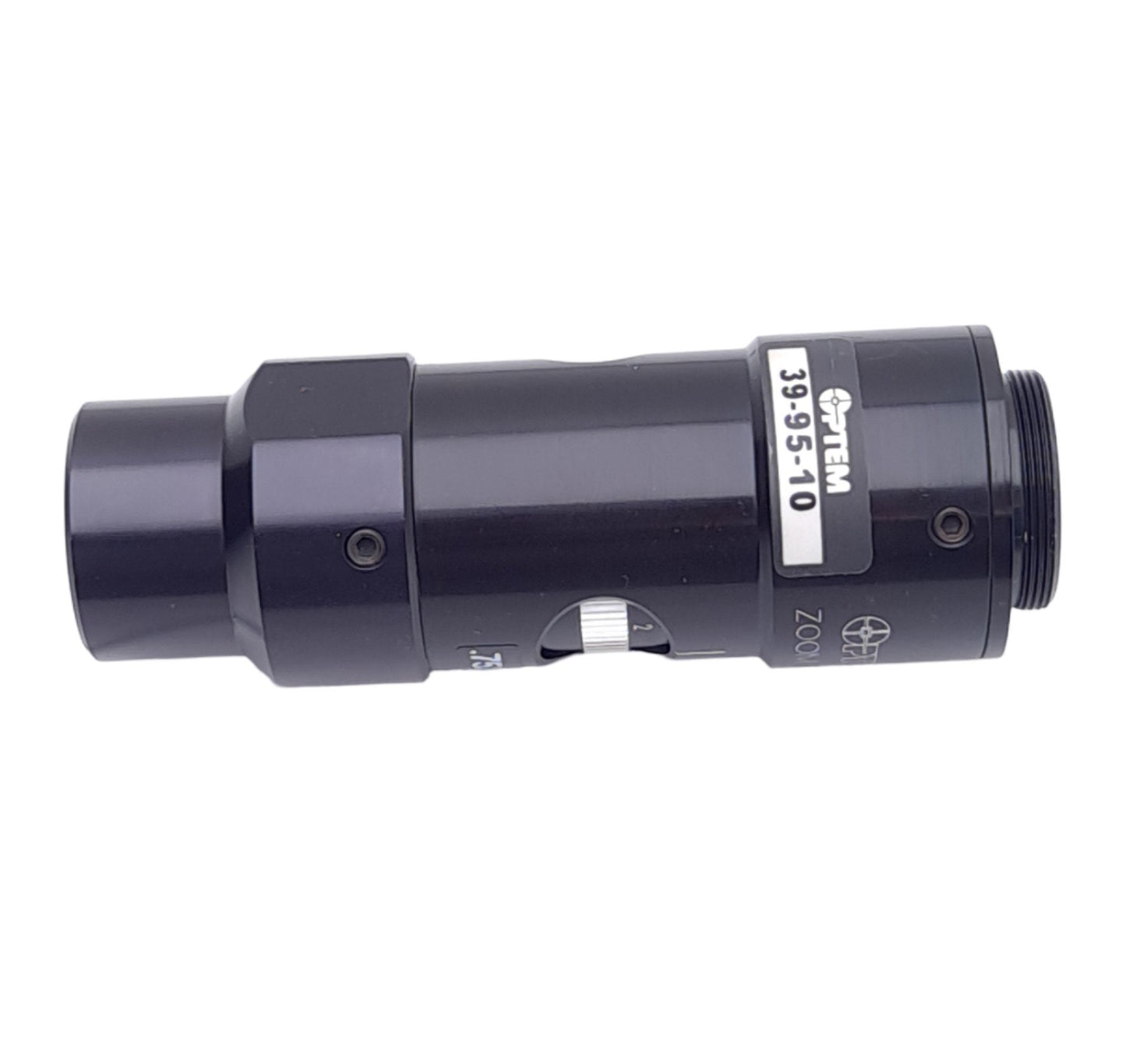 Used Optem 39-95-10 Zoom 70XL Auxiliary Microscope Lens, 0.75x, Manual Adjustment