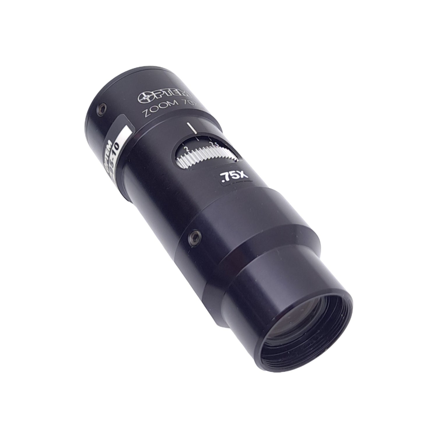 Used Optem 39-95-10 Zoom 70XL Auxiliary Microscope Lens, 0.75x, Manual Adjustment
