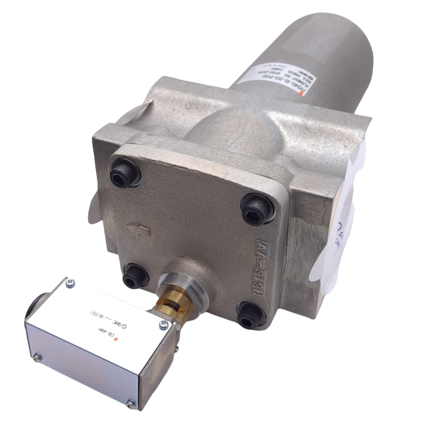 New SMC FH340-10-201-P010 Hydraulic Line Filter, 1-1/4 Rc, 10µm Filtration, 3.5 MPa