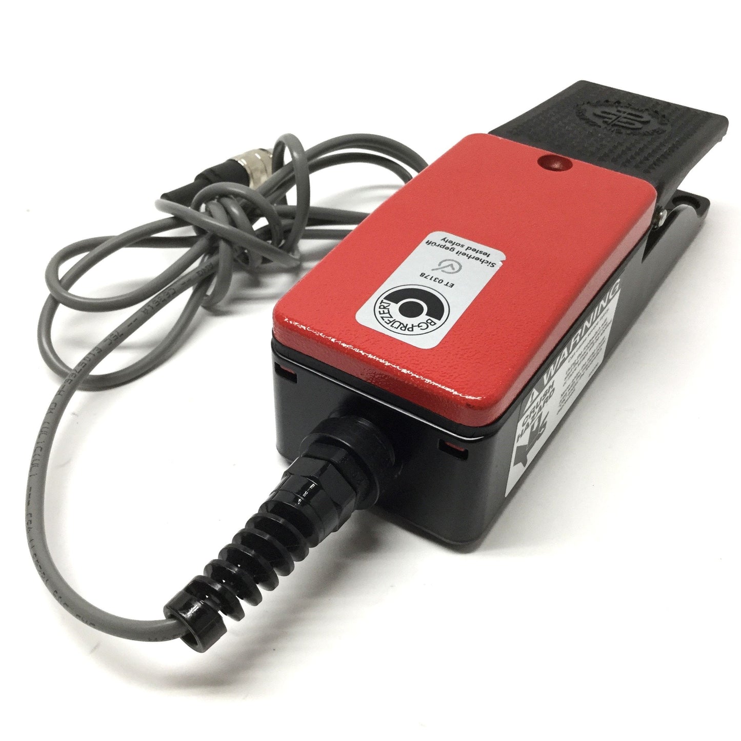 Used Bernstein F1-U1Z 606.1100.005 Single Pedal Foot Switch SPDT 3A 240VAC IP65