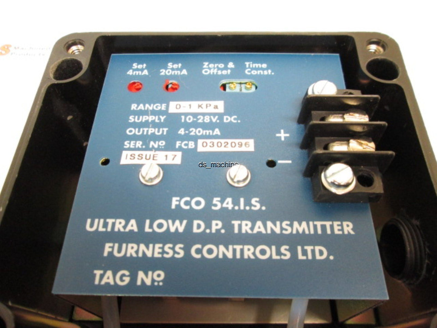 Used Furness Controls FC054 I.S. Ultra Low DP Transmitter 0-1kPa