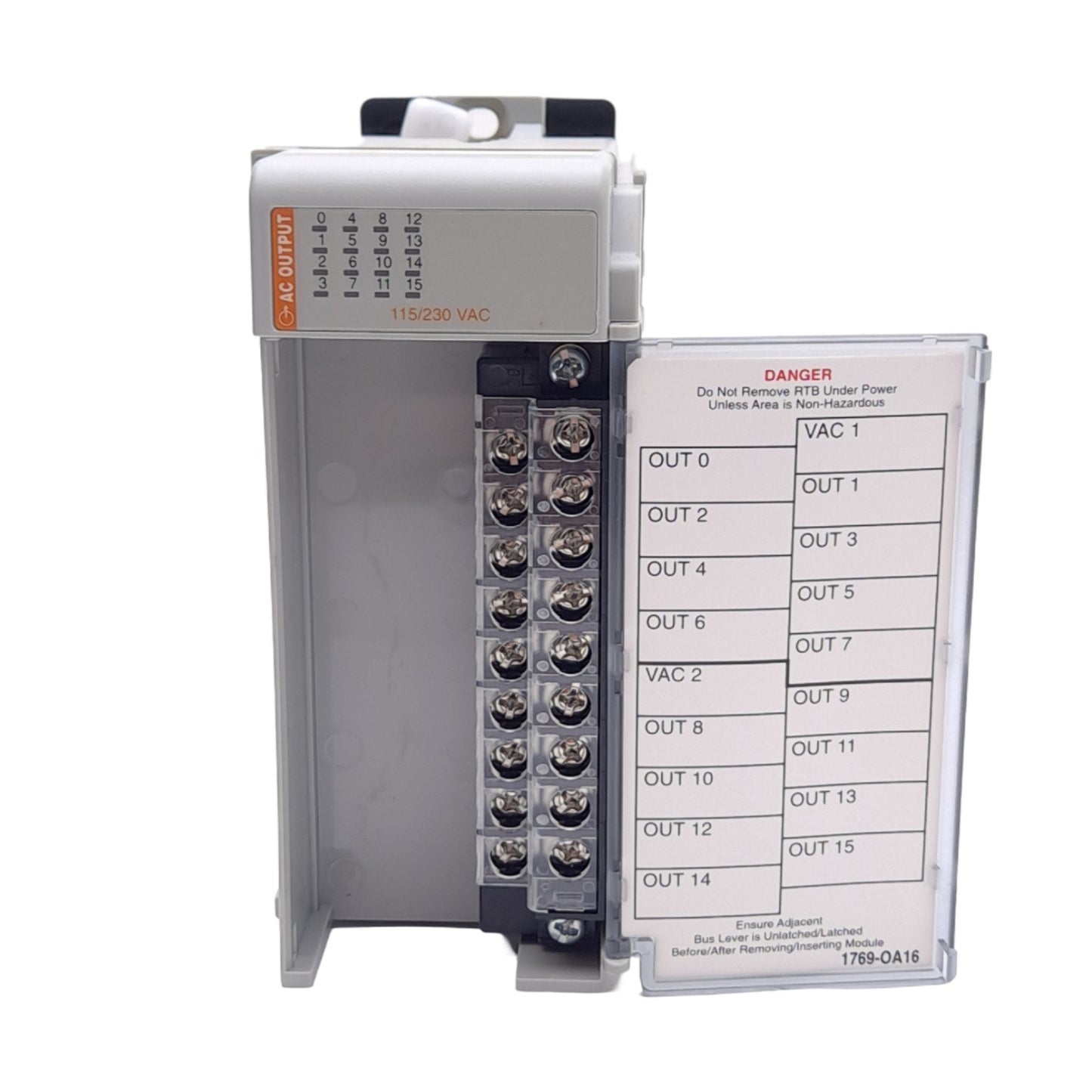 New Allen Bradley 1769-OA16 Compact Output Module, 16-Point, 100/240VAC Out, 24VDC