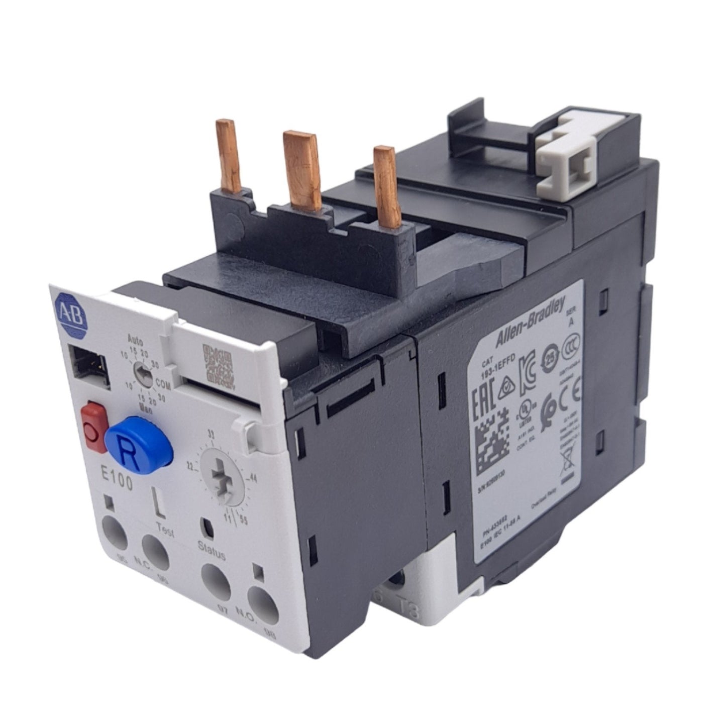 New Allen Bradley 193-1EFFD Overload Relay for 100-C Series, 11-55A, 3-Phase, 690VAC