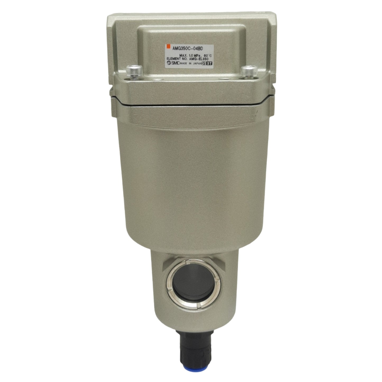 New SMC AMG350C-04BD Water Separator, 3/8" 1/2", 1500L/min, 1.0MPa, N.O. Auto Drain