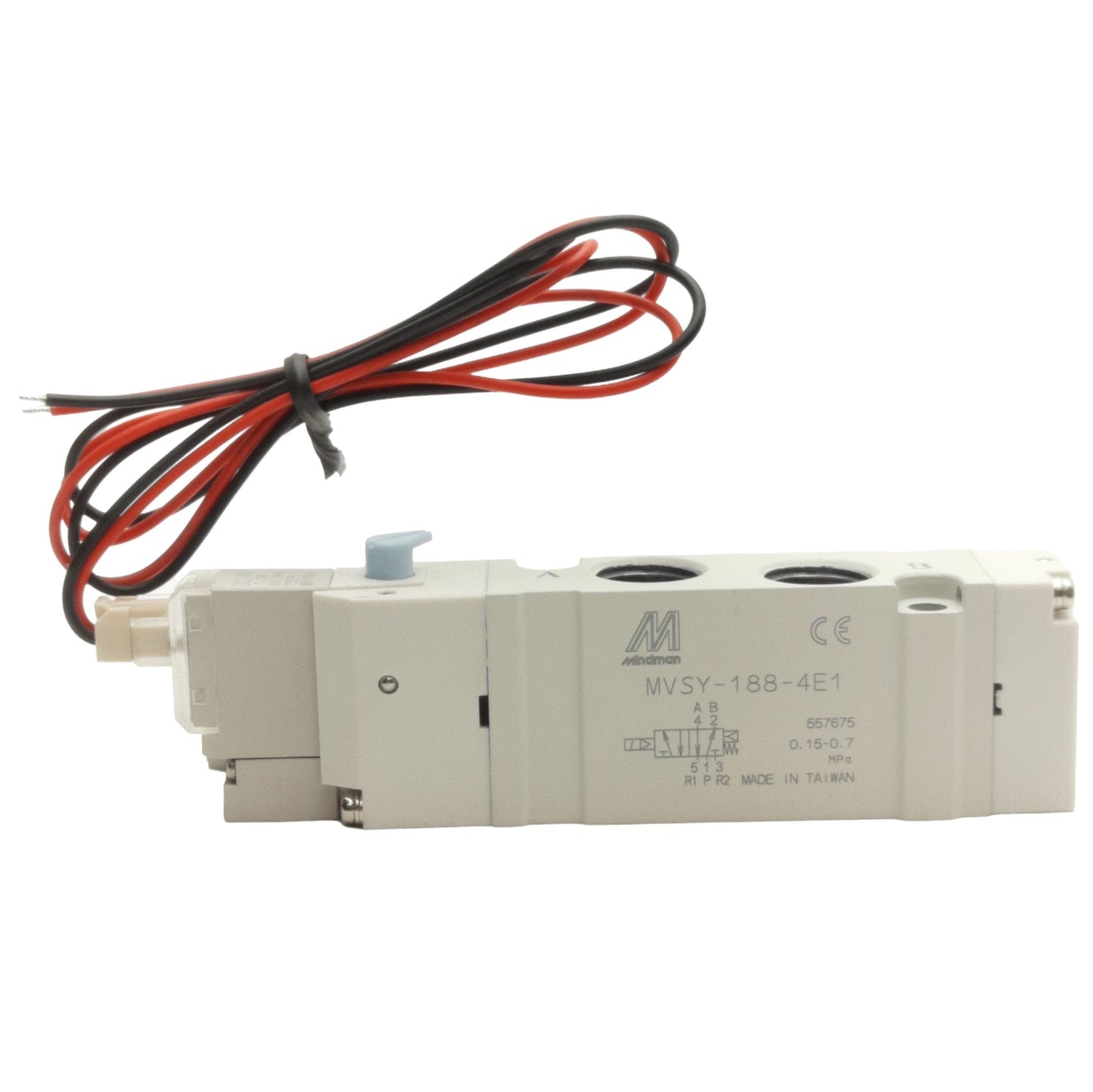 New Mindman MVSY-188-4E1 Solenoid Valve 5/2-Way, 1/4in NPT 24VDC Coil 1MPa 1470L/min
