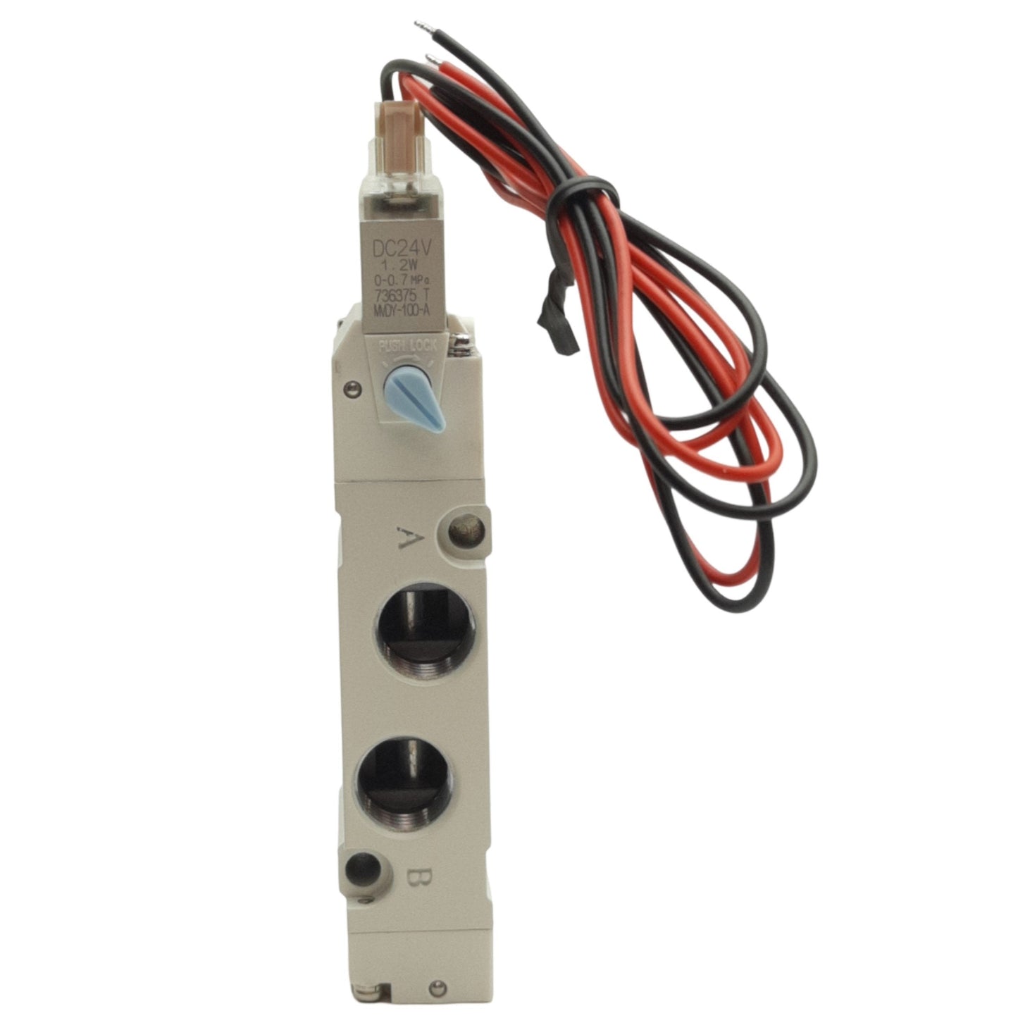 New Mindman MVSY-188-4E1 Solenoid Valve 5/2-Way, 1/4in NPT 24VDC Coil 1MPa 1470L/min