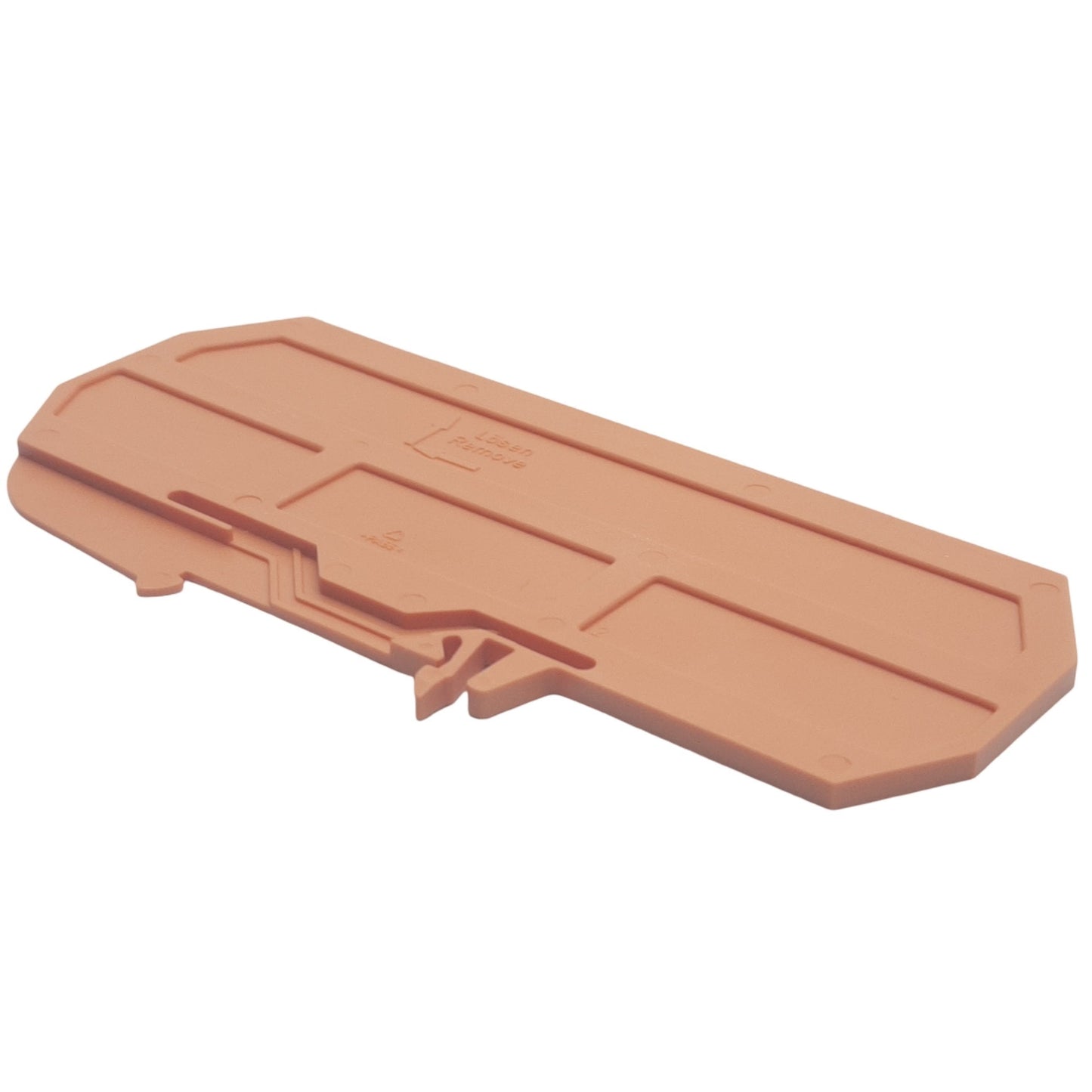 New Lot of 25 Wago 209-191 Orange Separator Plate, 120mm x 52mm x 3mm, DIN Rail