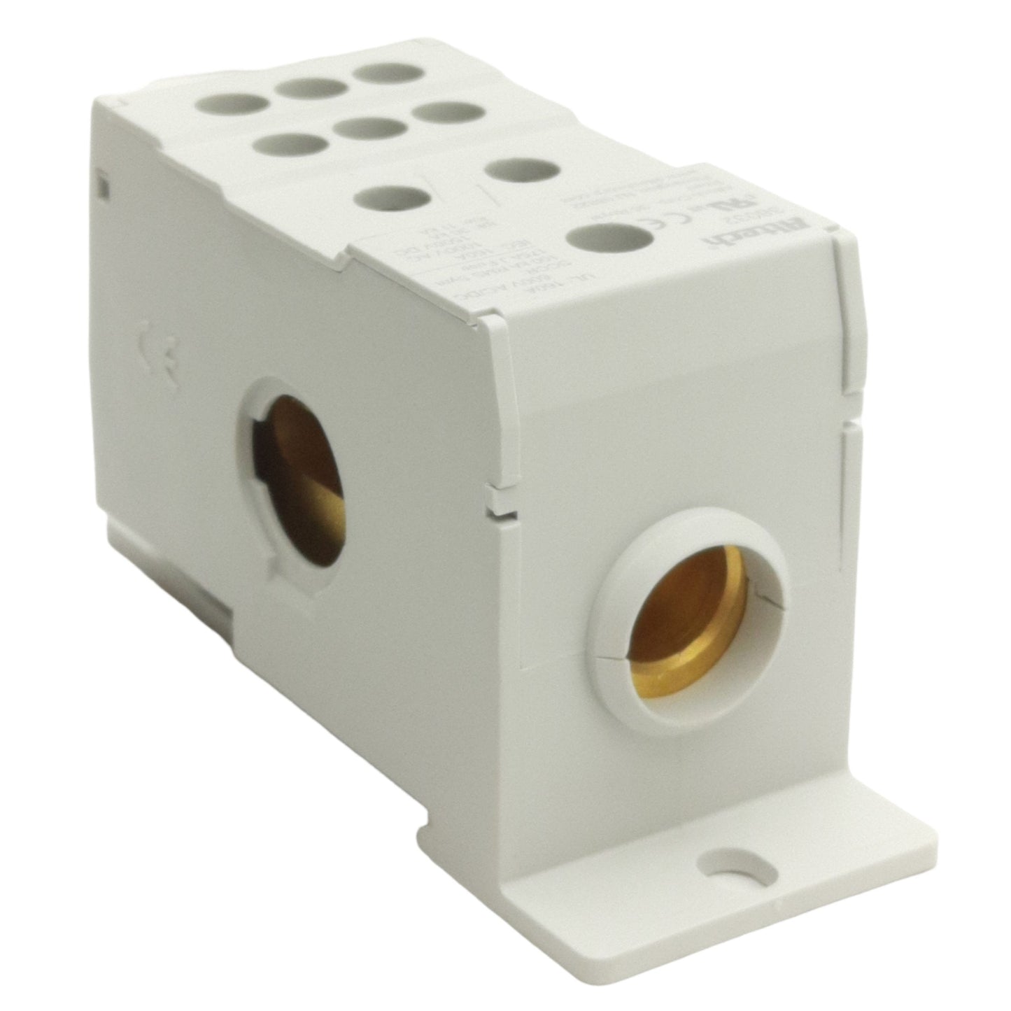 New Altech 38032 Power Distribution Block, 1P 1x6 Line/Load, 600V 160A, DIN Rail